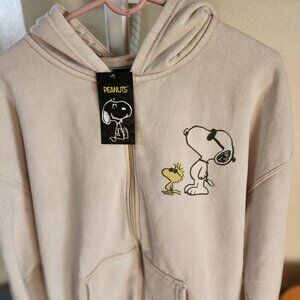 Snoopy Woodstock Hoodie Peanuts Men's LARGE Brand NEW with Tags NWT Full Zip
